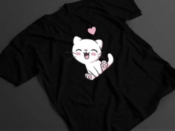 Cute Cat Graphic T-Shirt