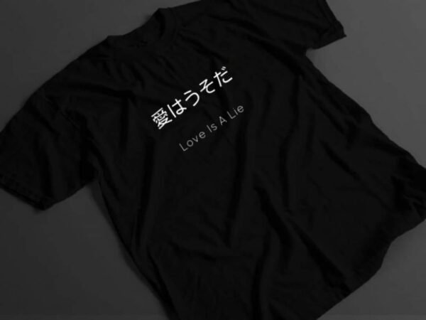 Love Is A Lie" Minimalist Aesthetic T-Shirt